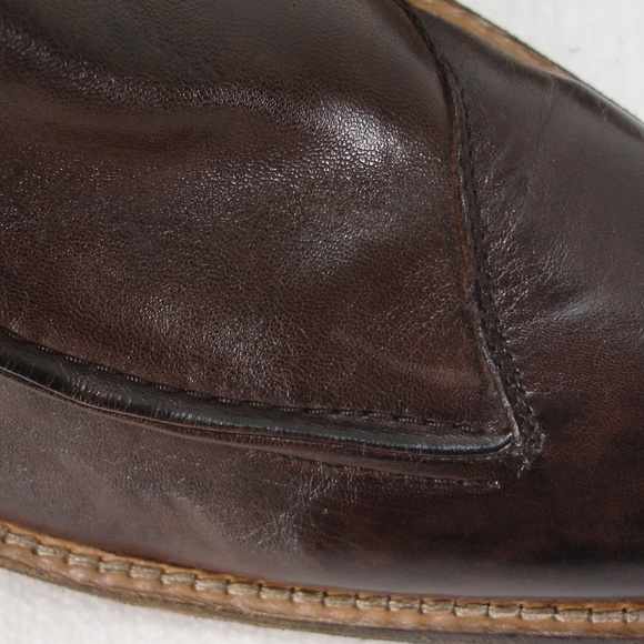 NEW ORONERO BROWN SOFT LEATHER ANKLE BOOTS 12